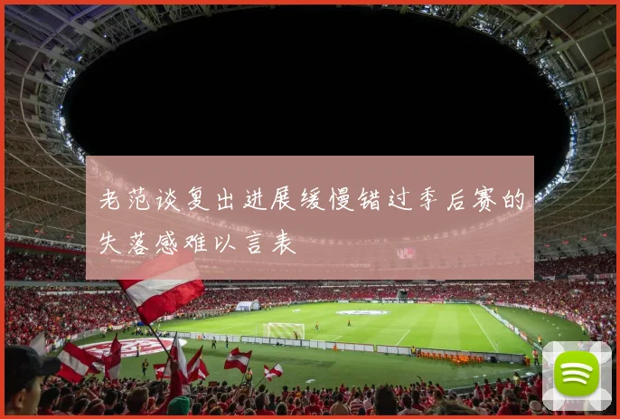老范谈复出进展缓慢错过季后赛的失落感难以言表